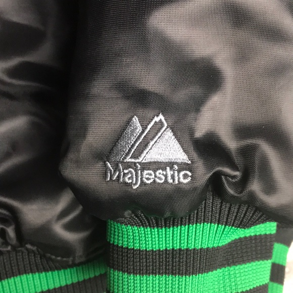 (VTG) Men’s M Majestic BOS Celtics Satin Jacket - Picture 4 of 8